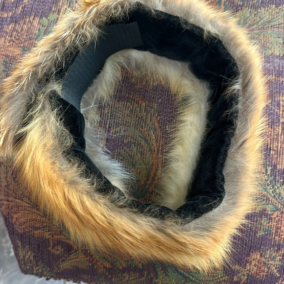 Vintage real red fox fur head band. Velcro closure. - Picture 2 of 4